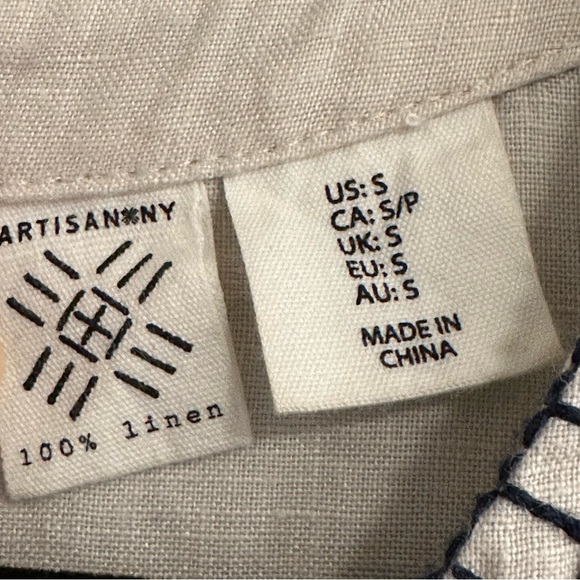 Linen mini dress - Picture 4 of 11